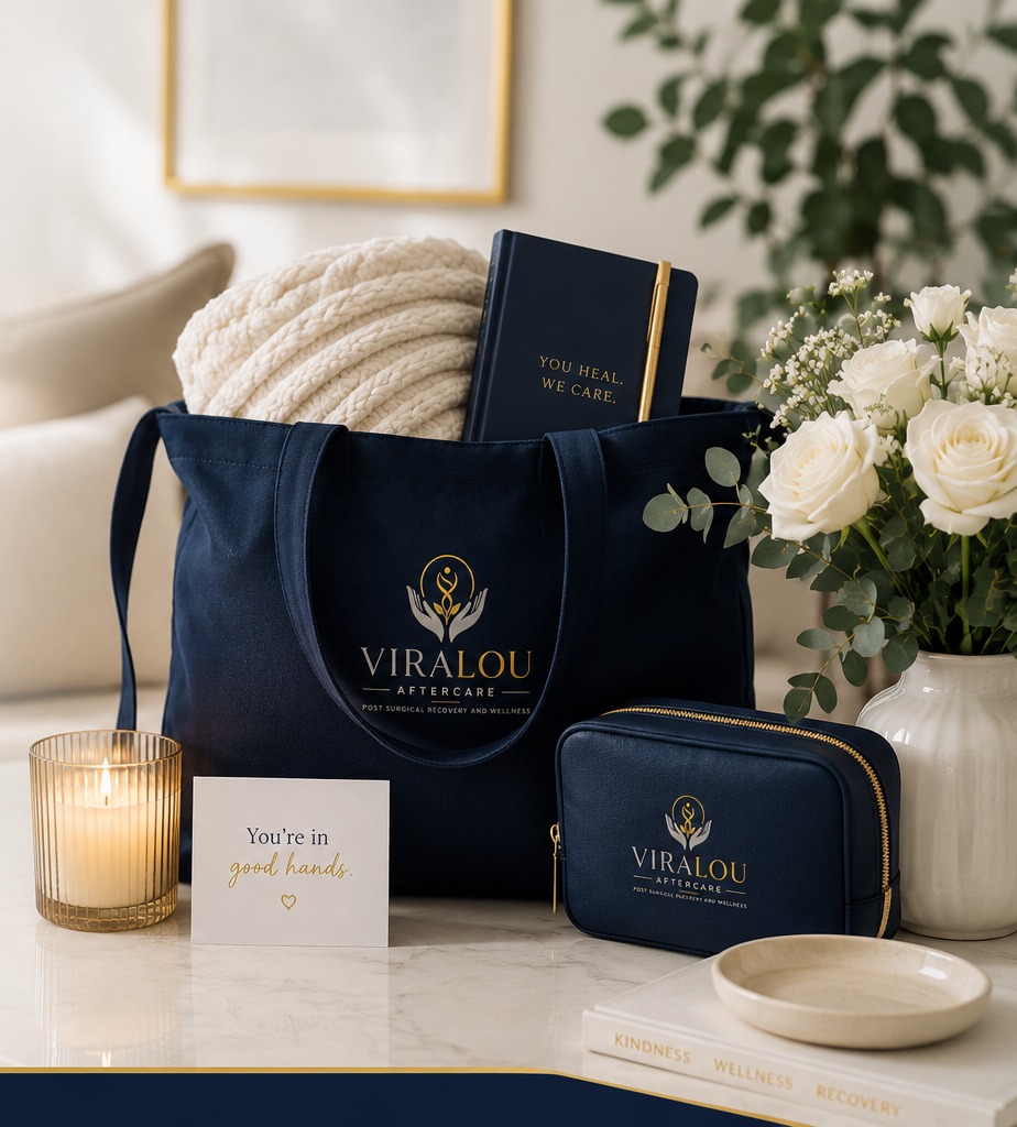 ViraLou recovery kit prepared for a referred surgical patient